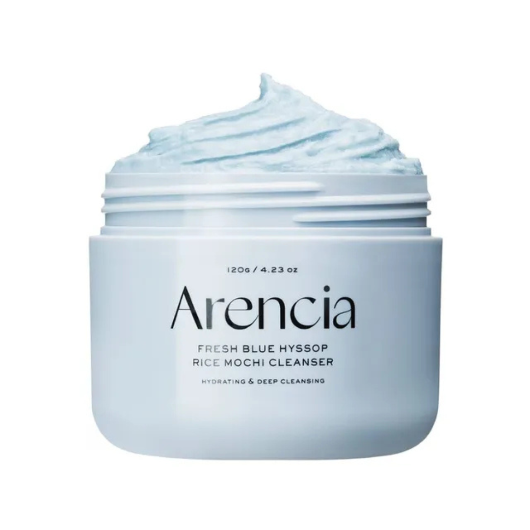 02-1-167 Arencia Limpiador Facial Fresh Blue Hyssop Rice Mochi Cleanser 120g - Imagen 1