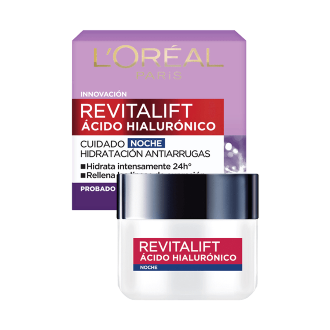 02-1-184 Loreal Revitalift Ácido Hialurónico Noche 50ml - Imagen 1