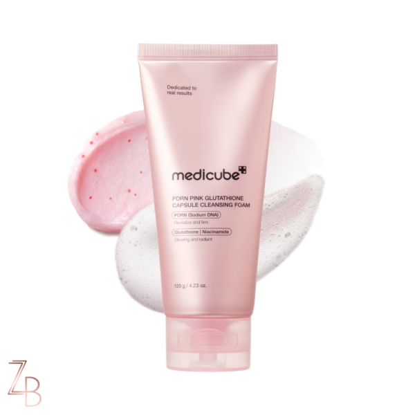 Medicube PDRN Pink Glutathione Capsule Foam Cleanser 120g