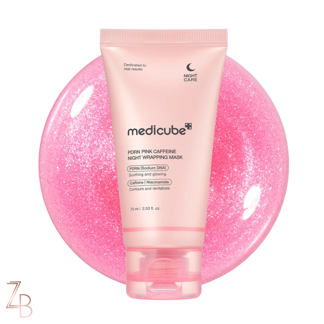 02 Medicube PDRN Pink Caffeine Night Wrapping Mask - Imagen 1