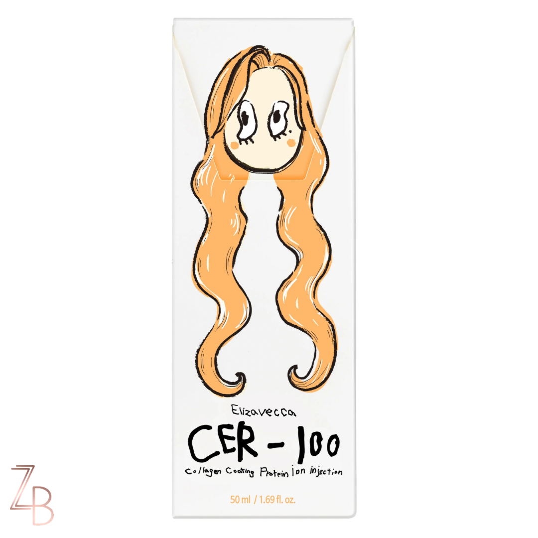 02-2-280 ELIZAVECCA CER-100 Collagen Coating Protein Ion Injection Hair Treatment - Imagen 1