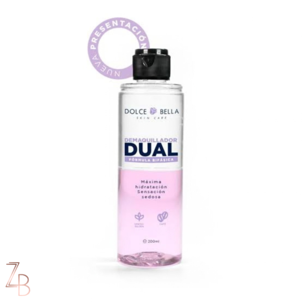 DOLCE BELLA Desmaquillador Dual de Dolce Bella en su presentación de 200ml