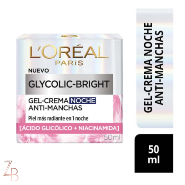 Loreal Glycolic Bright Crema de Noche Anti-Manchas 50ml